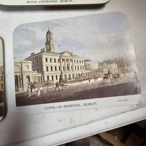 Set 6 Vtg Clover Leaf London Today Placemats and 4 Coasters of Dublin Landmarks - Picture 12 of 15